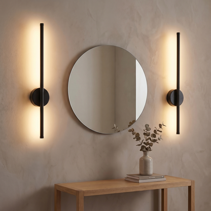 Linea trådløs vegglampe i matt svart